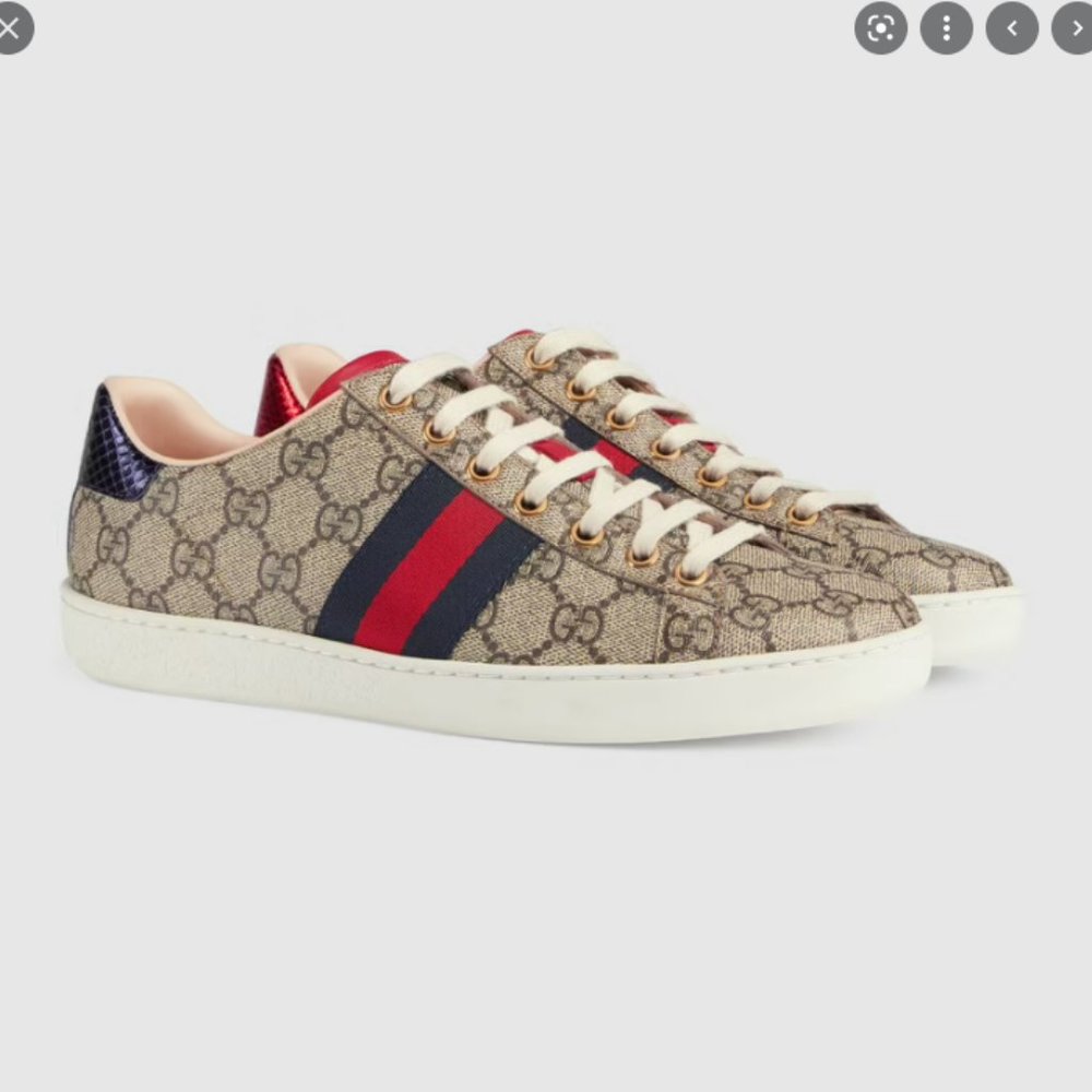 Gucci Ace GG Supreme Navy (Womens)